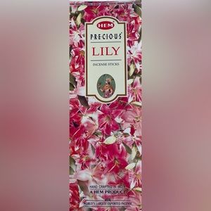 Hem Precious Lily Incense Sticks Handmade Natural Fragrance AGARBATTI 6x20 Pack